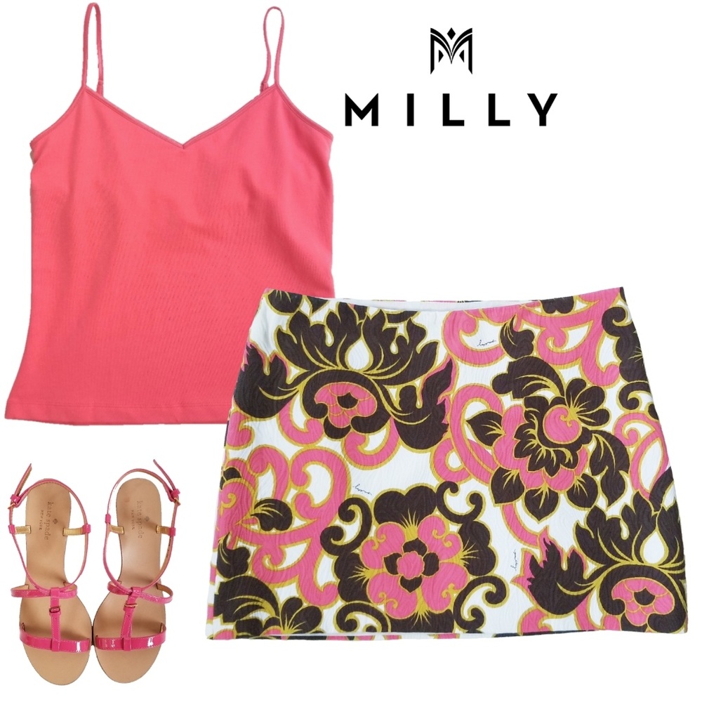 Milly Floral Mini Skirt